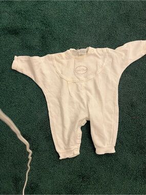 Baby Dior Cream One-Piece Footie